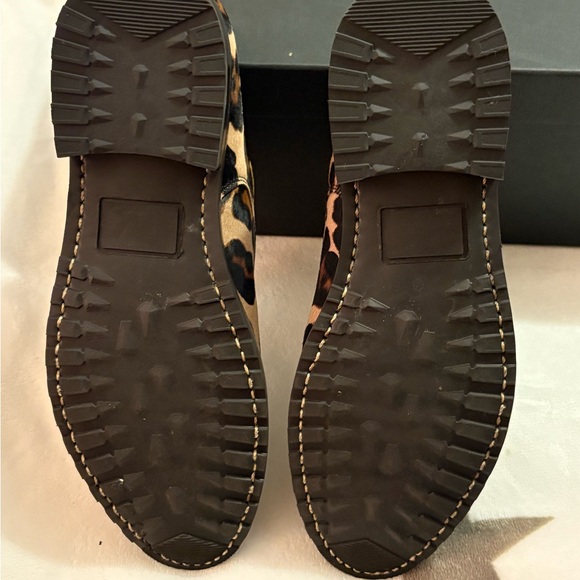 Leopard Print Double Monk Strap Loafers - Picture 6 of 7